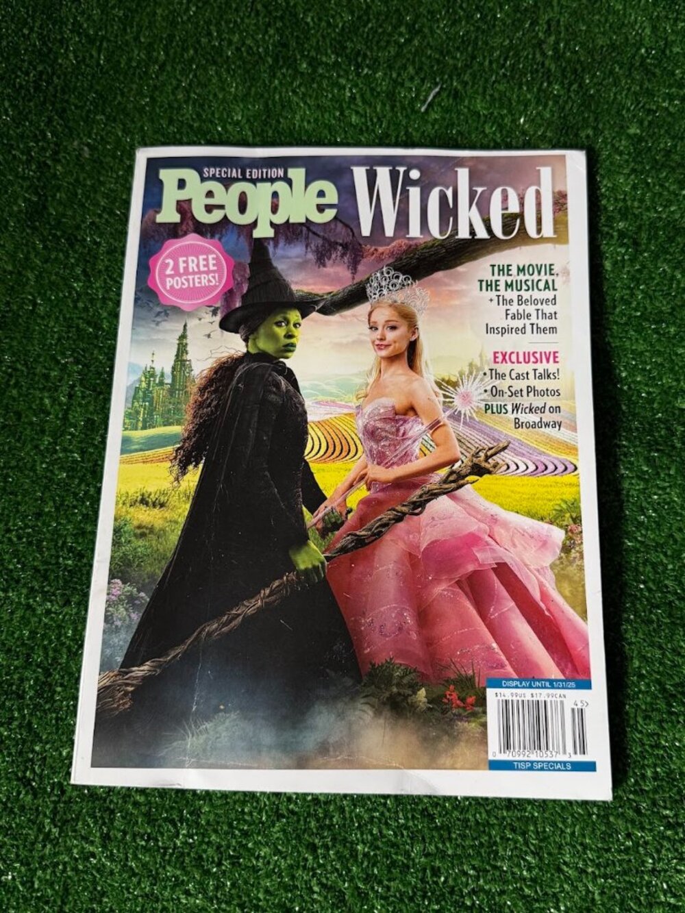 People Magazine Wicked Special Edition Ariana Grande Cynthia Erivo w/ Poster
